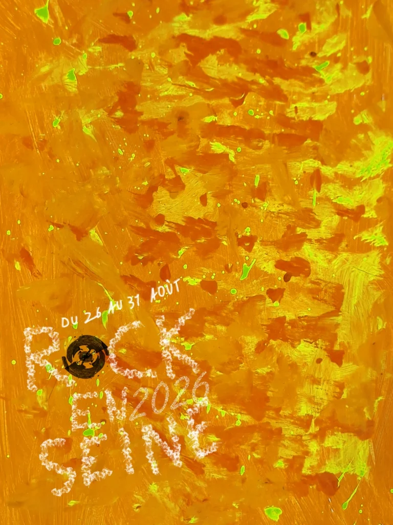 Affiche Rock en Seine orange